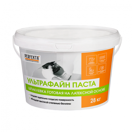 Шпаклевка готовая на латексной основе Ультрафайн Паста, 28 кг