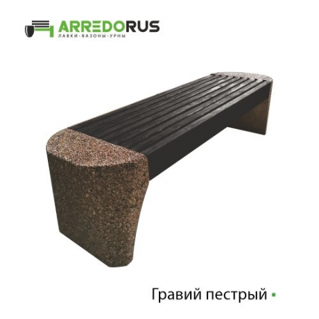 Лавка Perla, полимерный брус, цвет "Венге"
