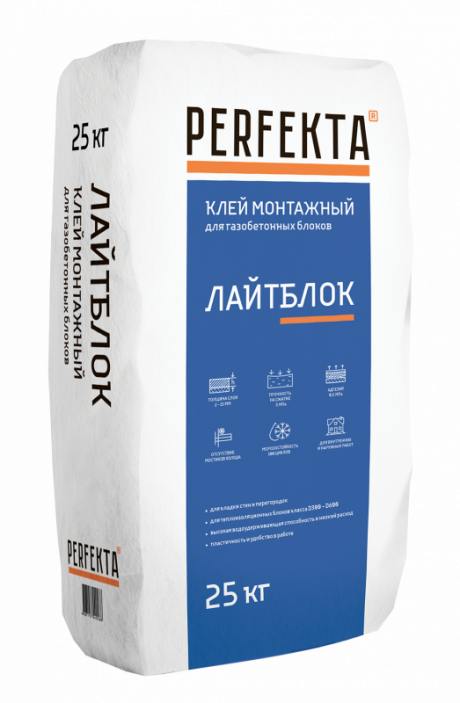 Клей монтажный Лайтблок, 25 кг